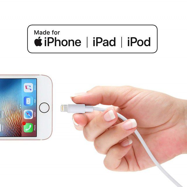 iPhone USB Charging Cable for iPhone 5 & 6 & 7 & 8 & X - White