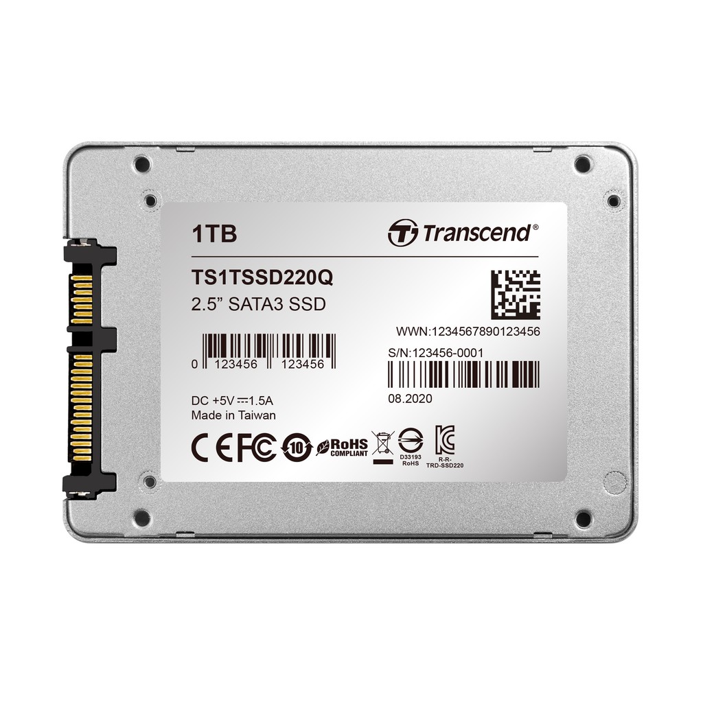 Transcend 220Q 1 TB 2.5" SSD SATA III 6Gb/S QLC