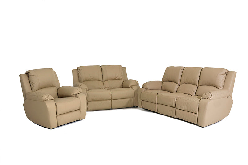 Calgan | Lyla | 6 Piece 3,2,1, 1 Action Recliner Lounge Suite | PU Leather