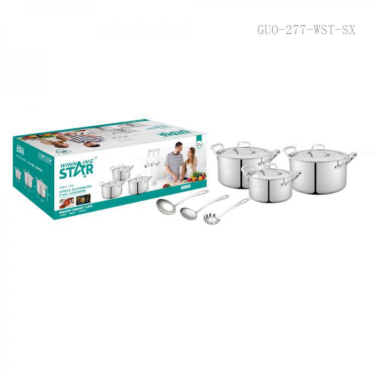 9 Piece Stainless Steel Cookware Set