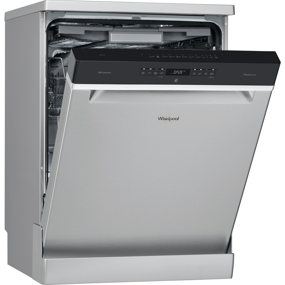 Whirlpool dishwasher: inox colour, full size - WFO 3T133 DF