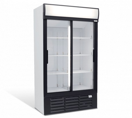 OMEGA REFRIGERATION MPM1140SFLH 753LT DOUBLE DOOR SLIDING BEVERAGE COOLER