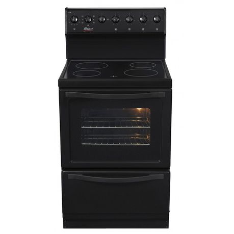 Univa 4 Plate Ceran Stove with Warmer Drawer - U126CB - Black