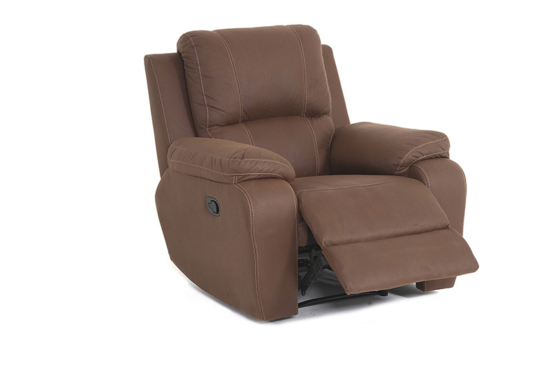 Lyla Single Chair Recliner PU Brown