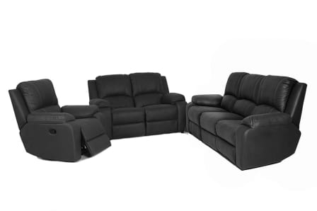 Lyla 6pc (3,2,1) 1 Action Lounge suite - Microfibre / Americo