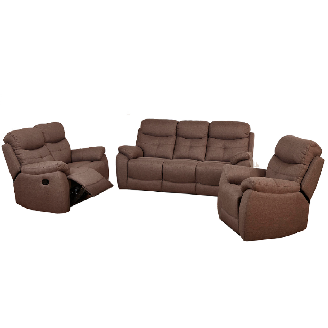 Nadine 6pc 1 Act Buffalo Brown sofa