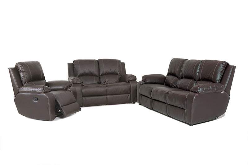 Calgan | Lyla | 6 Piece 3,2,1, 1 Action Recliner Lounge Suite | PU Leather