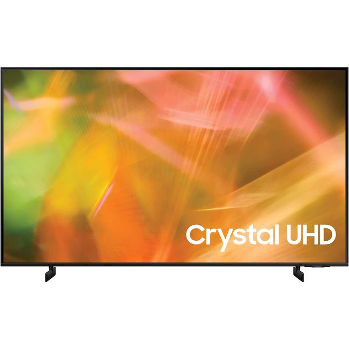 SAMSUNG 55 INCHES (UA55AU8100) CRYSTAL UHD 4K FLAT SMART TV, BLACK