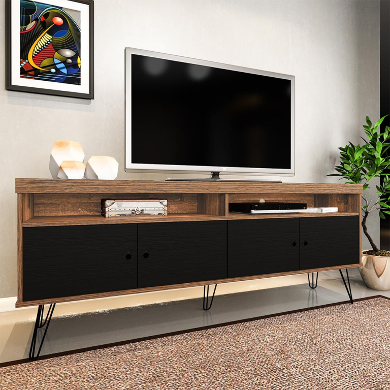 TV UNIT LIBERTY RUSTIC BLACK