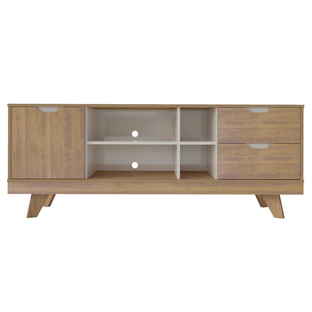 Michigan TV Stand Pine/Off White