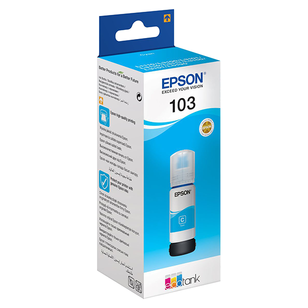 Epson EcoTank 103 Cyan Ink Bottle