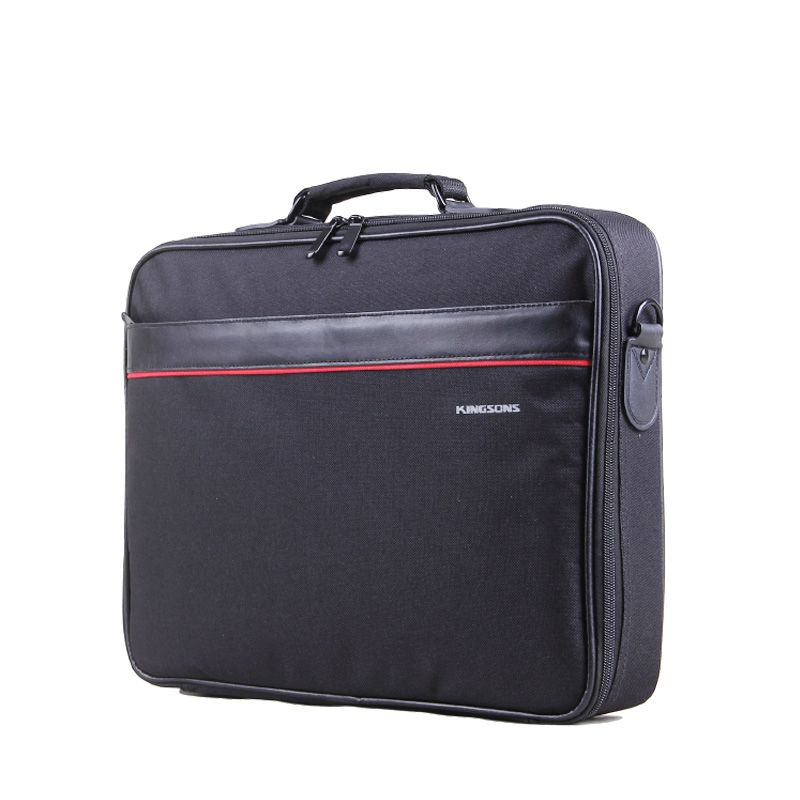 Kingsons 15.6" black shoulder laptop bag K8674W-BK