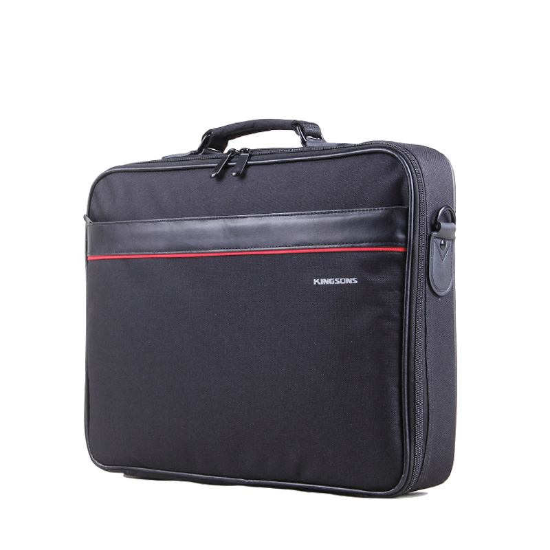Kingsons 15.6" black shoulder laptop bag K8674W-BK