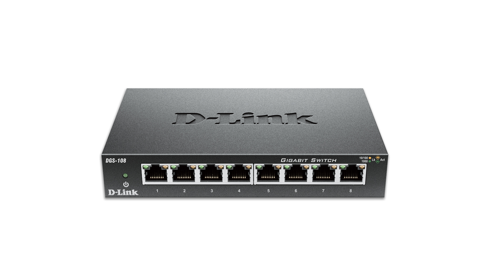 8-Port Gigabit Easy Desktop Switch -DGS-1008A