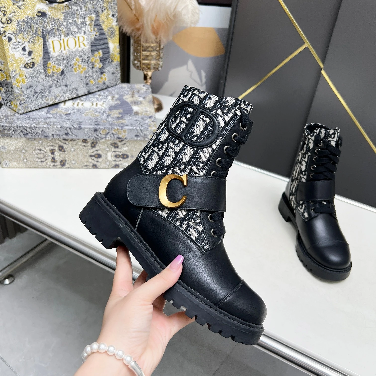 Dior 16-inch boots-Crusie "J'ADIOR"