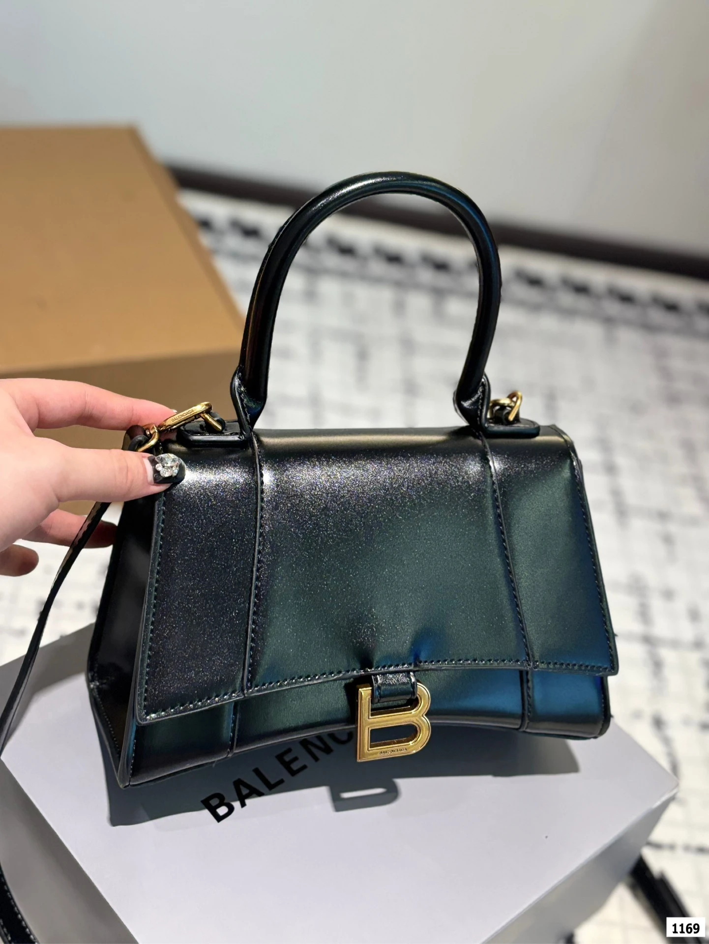 Balenciaga hourglass xs/hourglass bag crossbody handbag